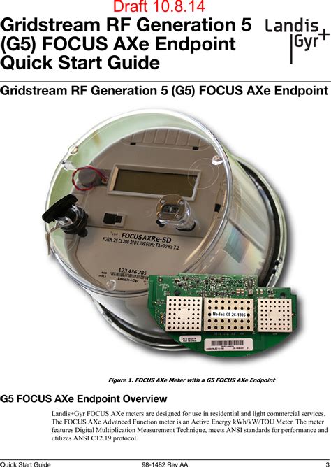 gridstream rf g5 manual